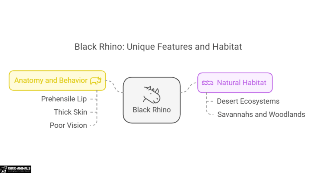 Black Rhino: Unique Features and Habitat