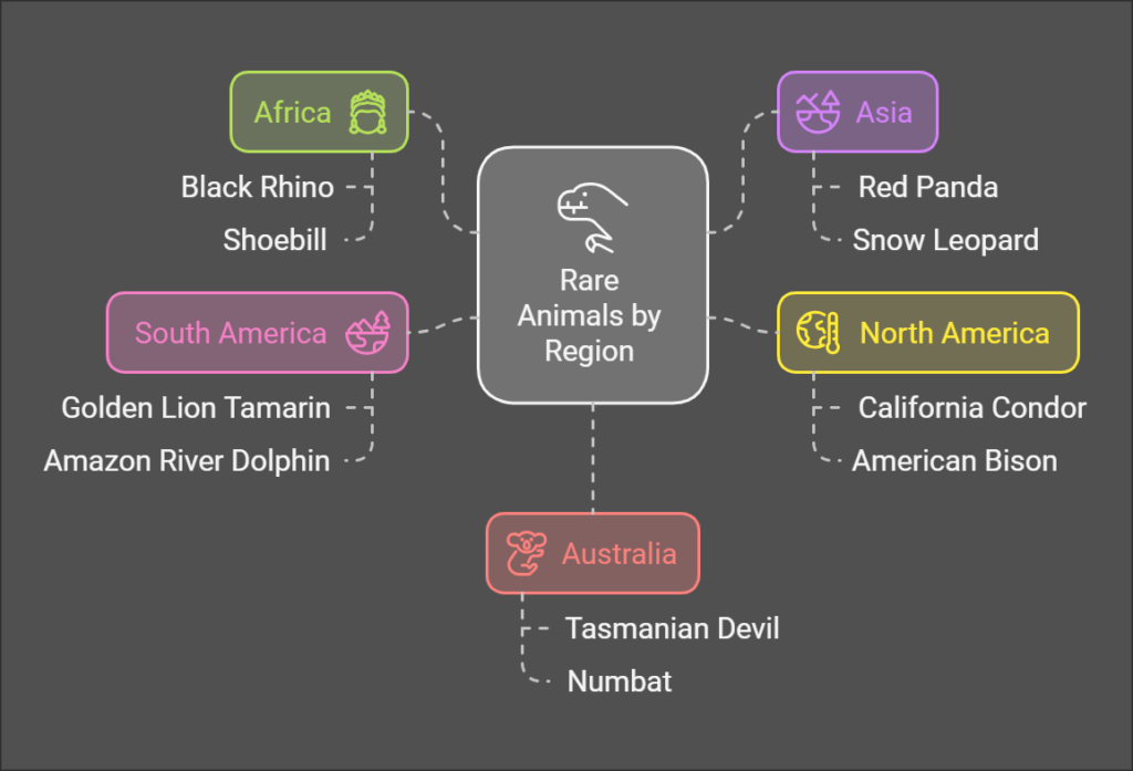 Rare Animals by Region