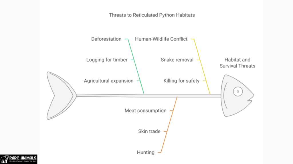 Threats to Reticulated Python Habitats